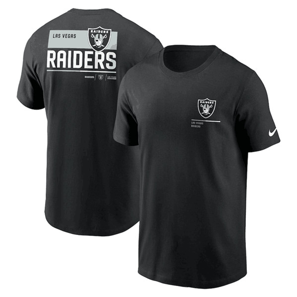 Men's Las Vegas Raiders Black Team Incline T-Shirt